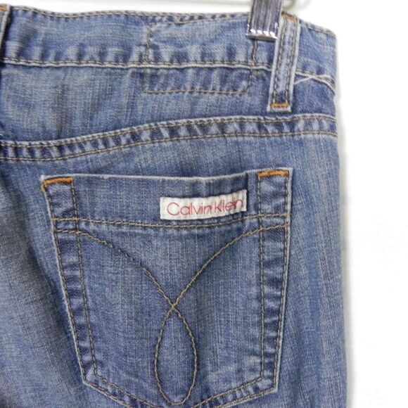 Calvin Klein Low Rise Flare Butterfly 2000s Y2K 4 - Picture 6 of 8